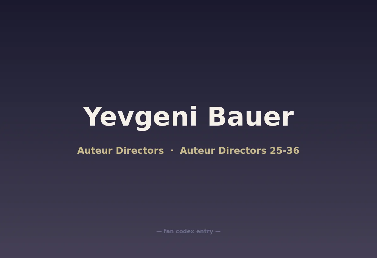 Yevgeni Bauer